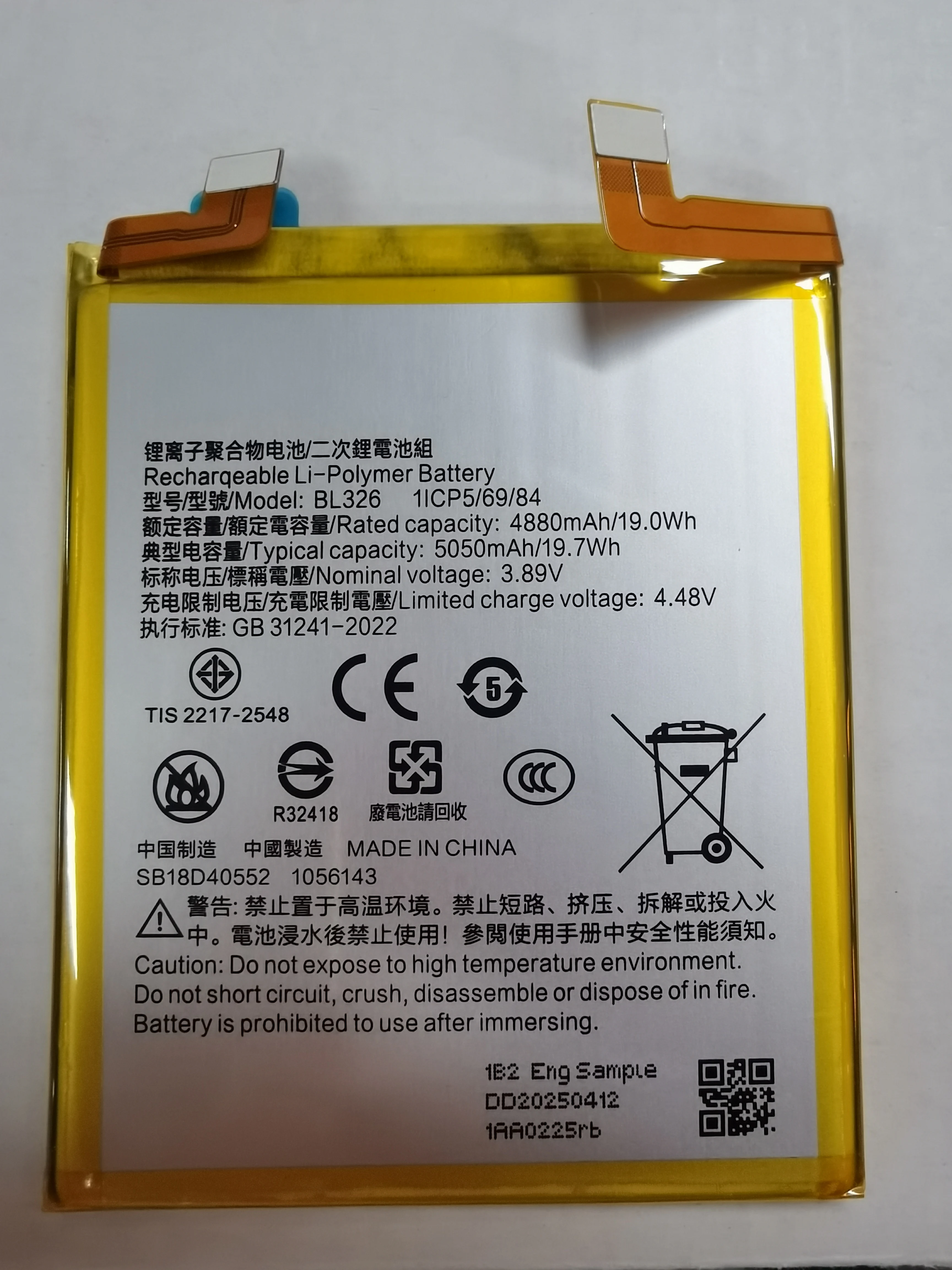 2025 Year New BL326 Original Battery 5100mAh BL326 For Lenovo Legion Y70 L71091 Mobile Phone Batteries BL 326 +Tools