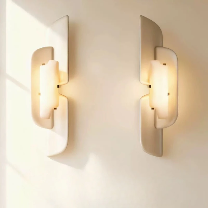 Postmodern Designer Wall Lamps Natural Cloud Stone LED Wall Sconces Villa Living Room Corridor Background Luxury Decor Fixtures