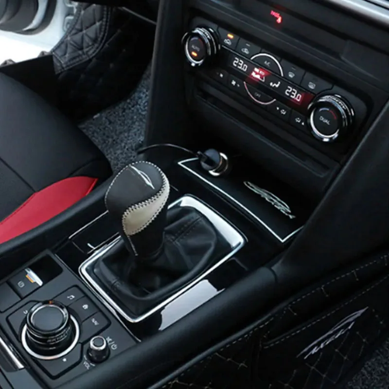 FOAL BURNING Car Air Conditioning Heat Control Switch Knob Decorate Cover Ring For Mazda 3 CX-4 Atenza CX-5 2017 2018 2019 2020