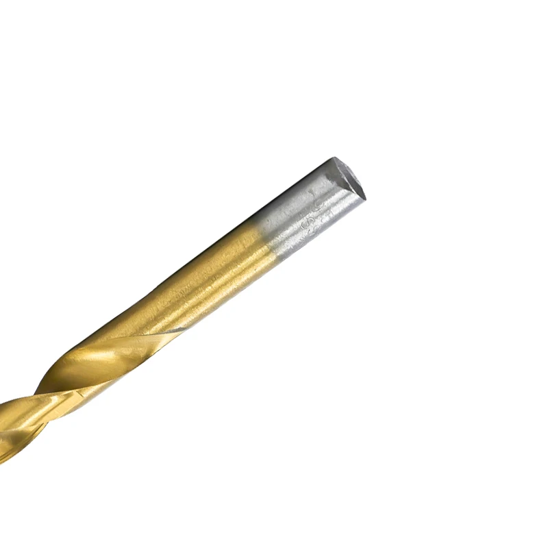 19pcs HSS Twist Drill Bit Set For Wood 1.0-10mm Titanium Coated Hole Cutter Round Shank Gun Drill Bit