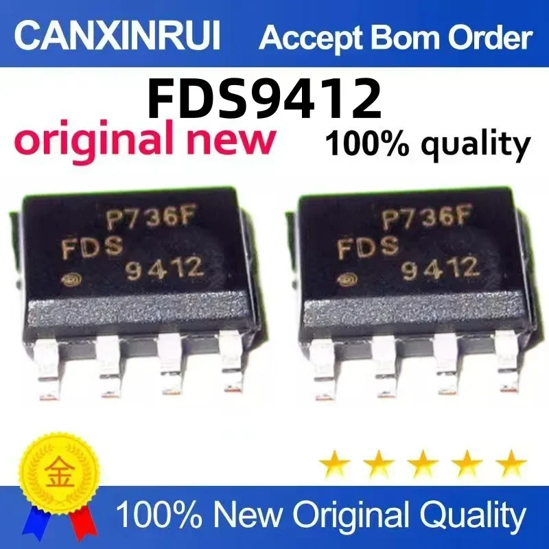 

(5-100 pieces) Brand new original FDS9412 9412 SOP-8 transistor IC