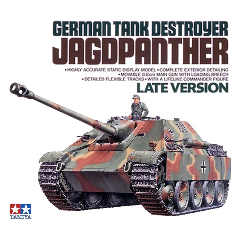 

1/35 TAMIYA model 35203 German Tank Destroyer Jagdpanther Late Production assembly Scale diy toys Model Kit