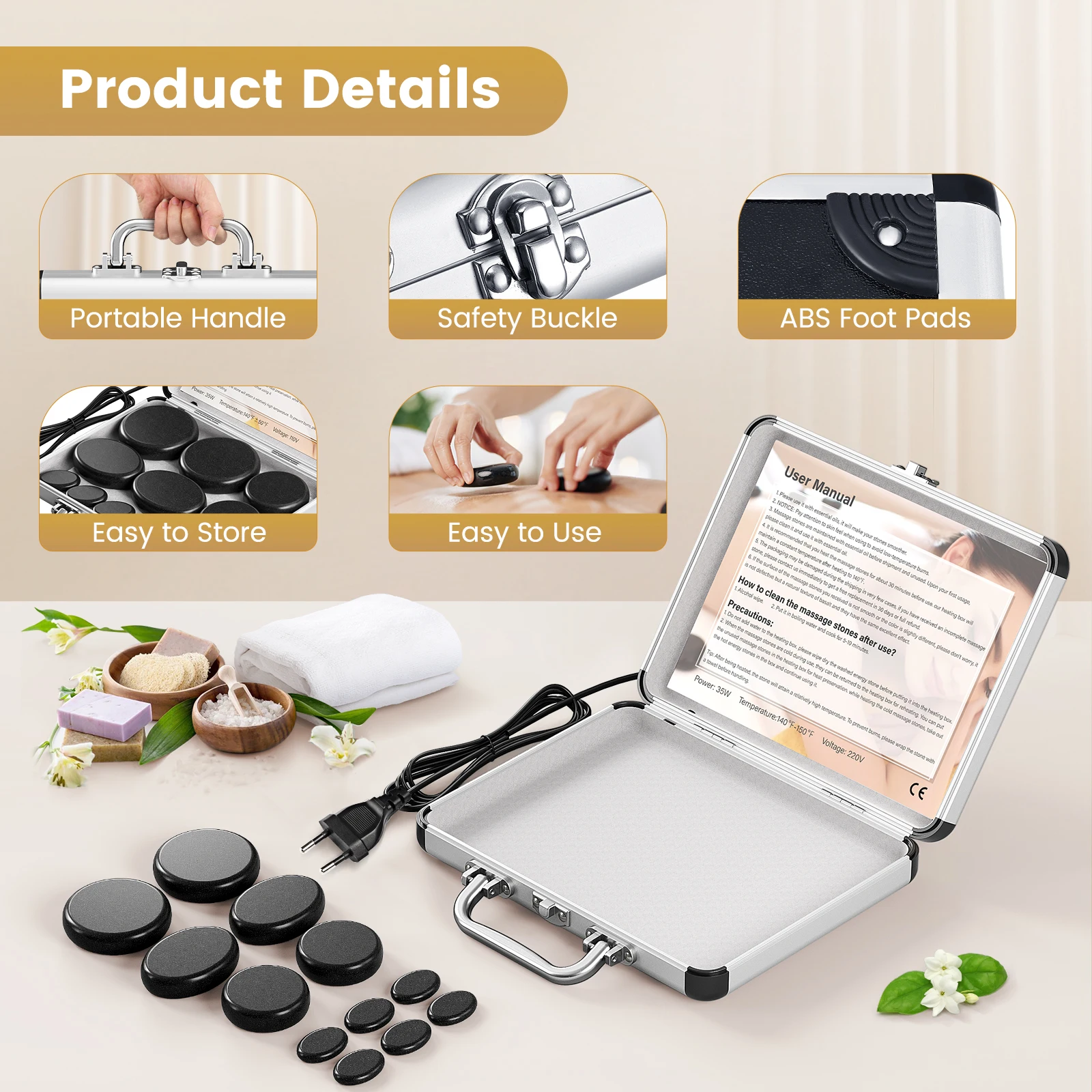 Ensemble de 9/12/18/20 pierres - Spa Massager avis et prix