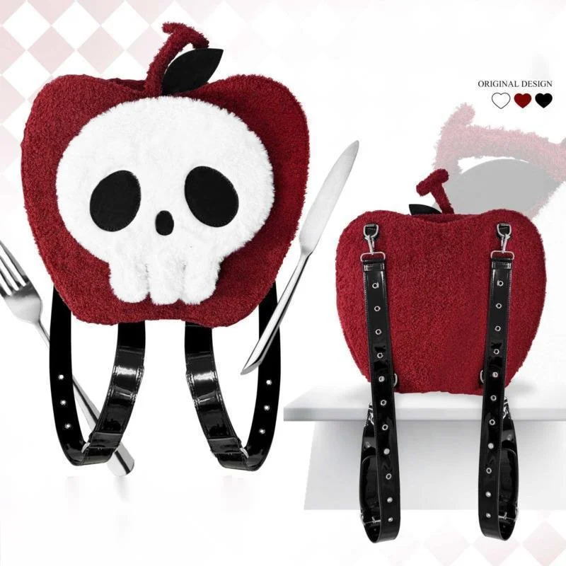 Skull Itabag Apple Y2K Bag JK Kawaii Igot Bag 일본 오리지널 Fun Sweet Alien Bag 배낭 대용량 어깨 크로스 바디 백