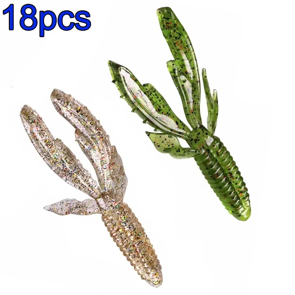 

18pcs TPR Crayfish Fishing Lures Swimbaits 110mm Wobblers Silicone Baits Shrimp Bass Perch Lure Artifical Craws Bait