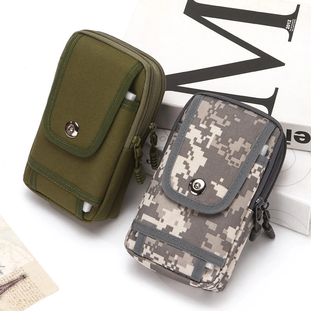 

7Inch Outdoor Molle Fanny Pack Oxford Cloth Waist Phone Pouch Multi-Pocket Outdoor Belt Bag for Hiking Motorcycle