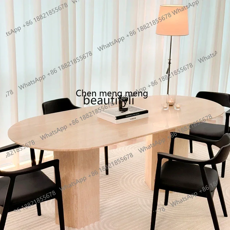 

ss1001 Мрамор, обеденный стол, круглый стол, травертин.