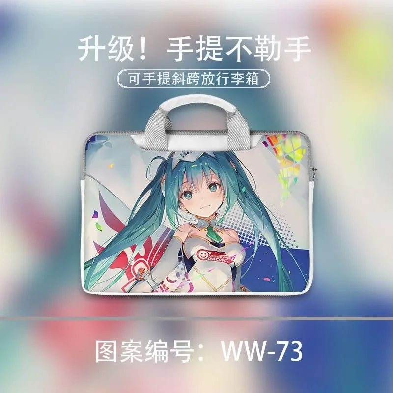 حقيبة كمبيوتر أنيمي هاتسون ميكو مناسبة لينوفو هونور سامسونج ديل HP Xiaomi الجديدة أبل حقيبة يد مقاومة للماء ومضادة للحشف