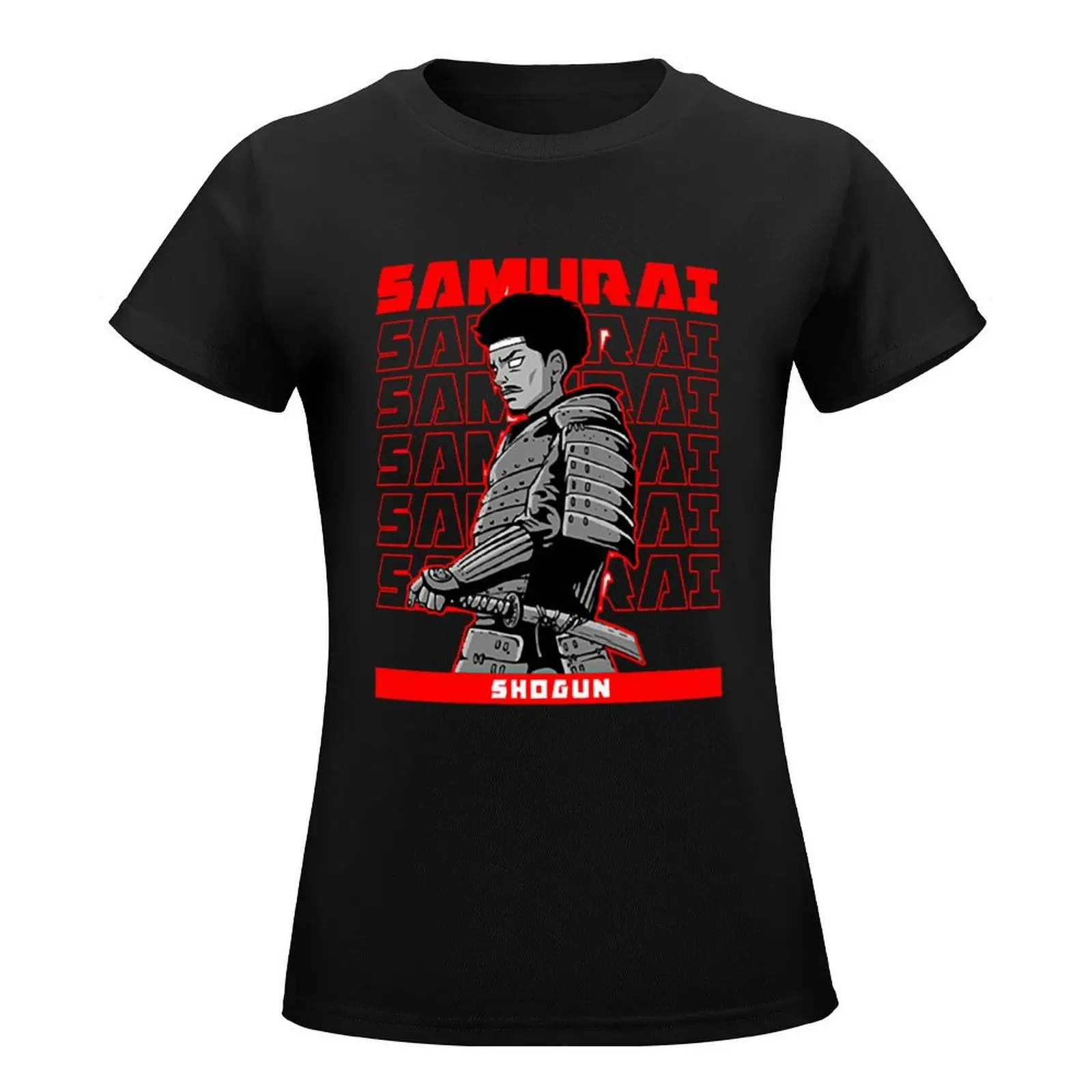 Samurai Gamer 101 T-Shirt customs customizeds Female clothing clothes for woman