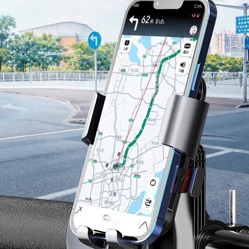 Electric Car Mobile Phone Holder Motorcycle Takeaway Navigation Mobile Phone Shockproof Support Holder Motorcycle Gps Holder