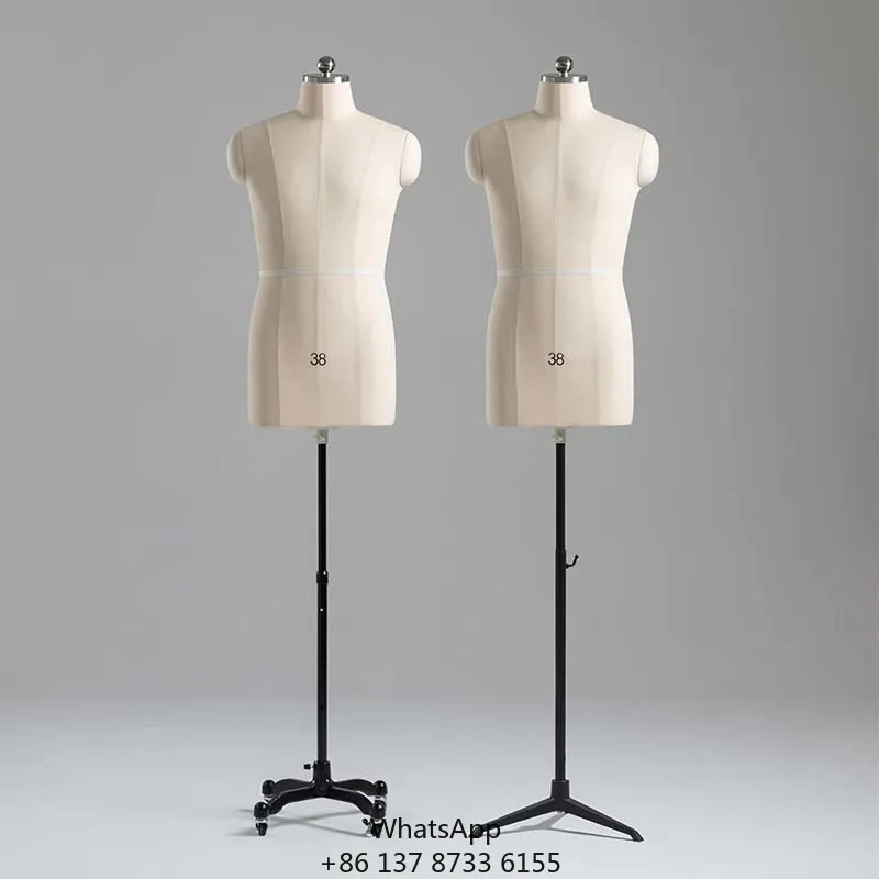 

Wholesale Male Half Body Sewing Dummy Adjustable Man Tailoring Mannequin For Dressmaker