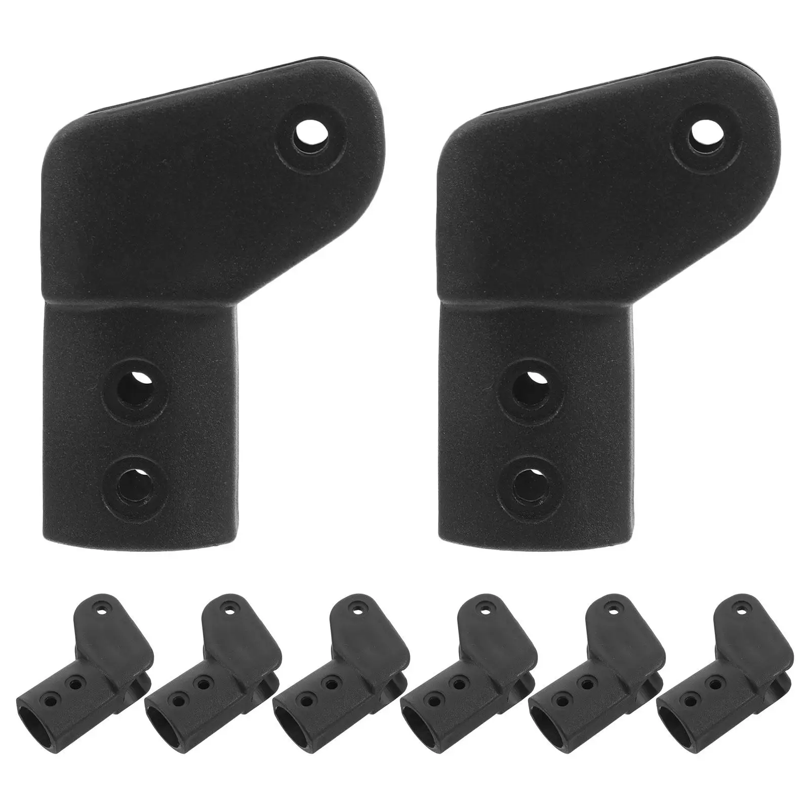 8Pcs Folding Bed Parts Compatible for 25Mm Round Tube Nap Bed Replacement Parts Folding Stool Hardware Repair for Office Nap Cot