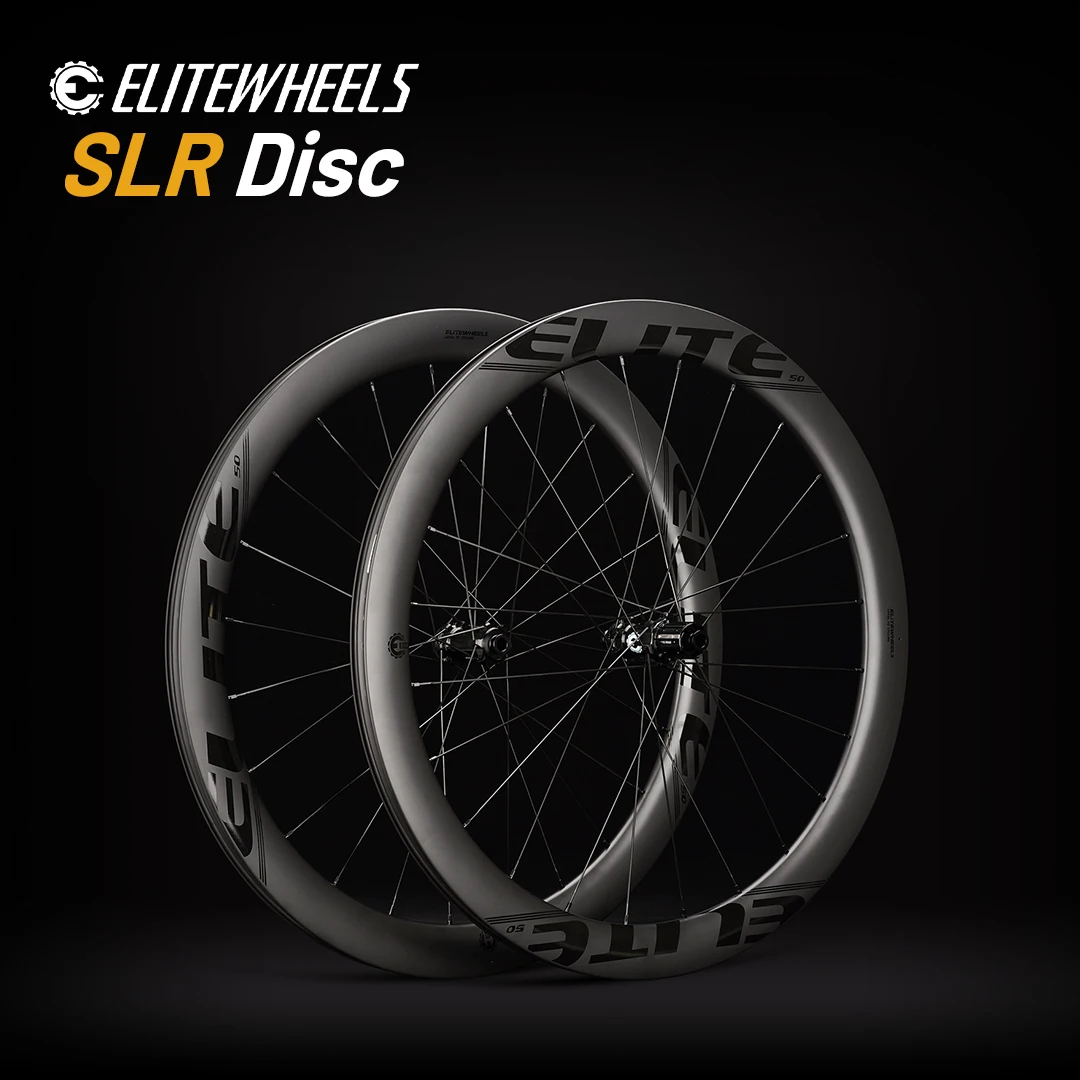 

ELITEWHEELS SLR 700c Disc Brake Carbon Road Bike Wheel Cyclocross Wheelset Clincher Tubeless RD13 Ratchet System Hub
