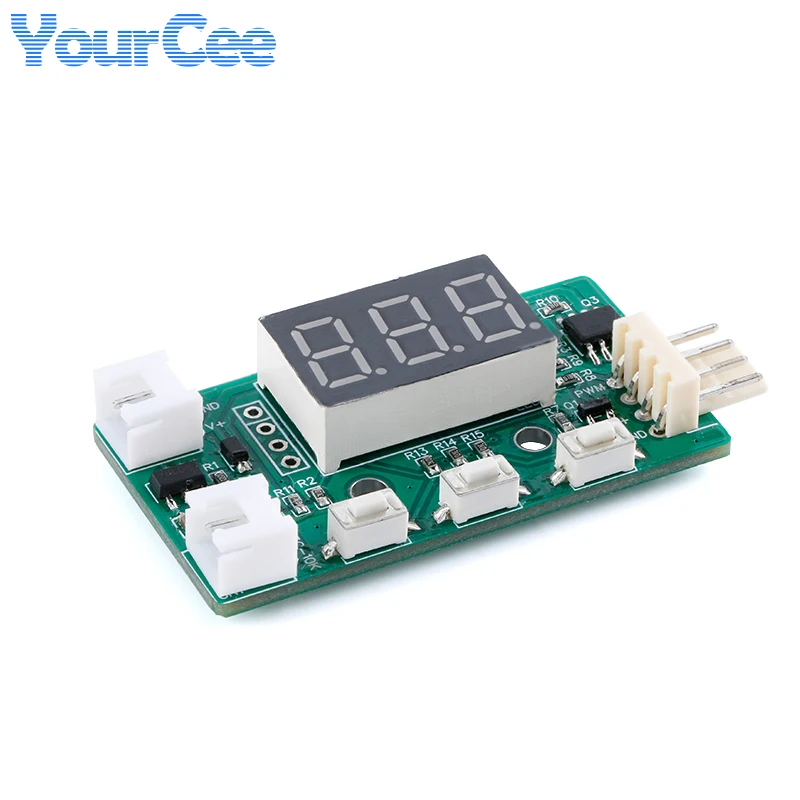 YR-1001 أربعة أسلاك مروحة التحكم في درجة الحرارة سرعة LED التحكم في درجة الحرارة مروحة محافظ متحكم في درجة الحرارة لوحة تركيبية