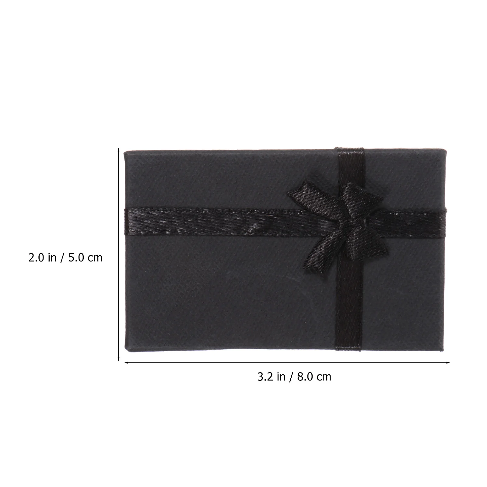

6 Pcs Christmas Gift Boxes Bow Jewelry Cases with Bowknot Present Treat Black Bridesmaid