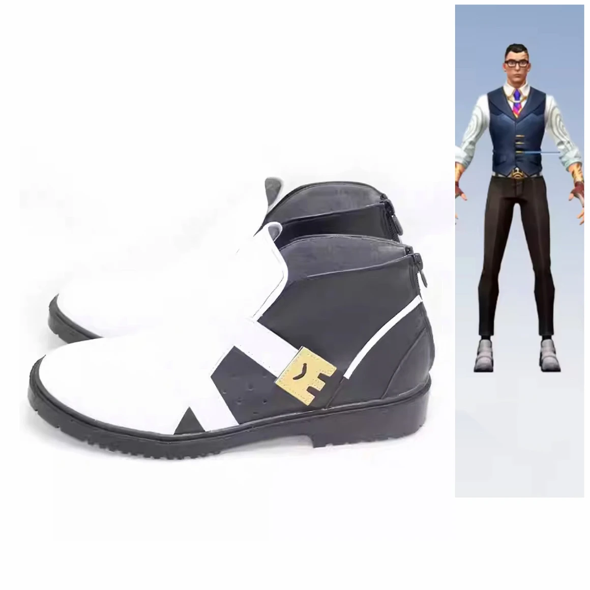 

VALORANT Chamber Cosplay Shoes Boots Halloween Party Fancy Boots Custom Made