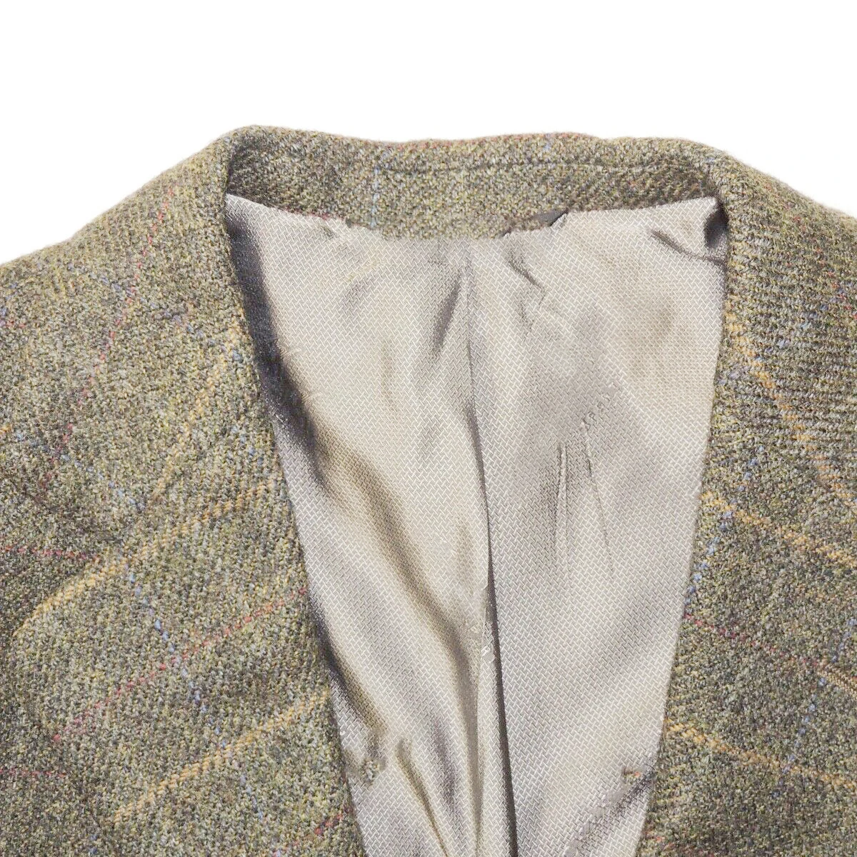 Blazer da uomo in Tweed scozzese autunno inverno smoking Slim Fit cappotto con risvolto con tacca abbigliamento da sposo per matrimonio su misura solo una giacca