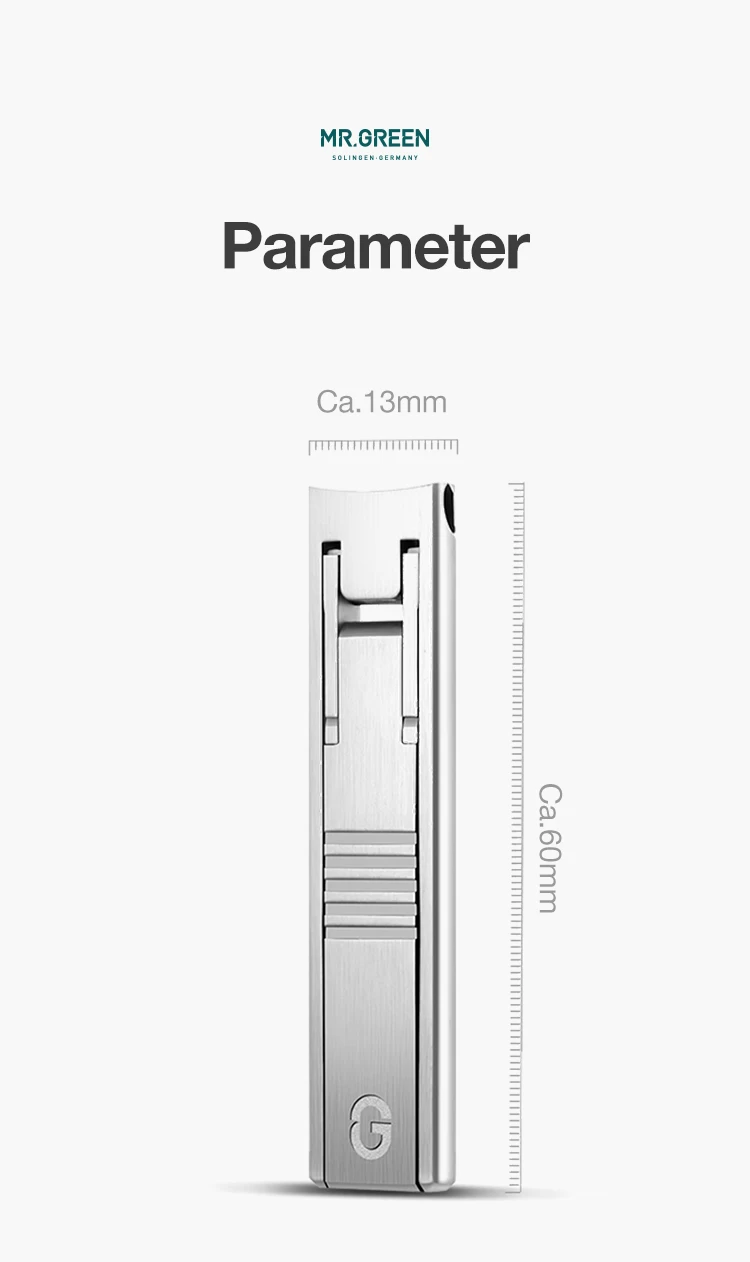 MR.GREEN Ultra Thin Nail Clippers German Precision Manufacturing Technology Nail Cutters With Cow Leather Cover Superior Texture