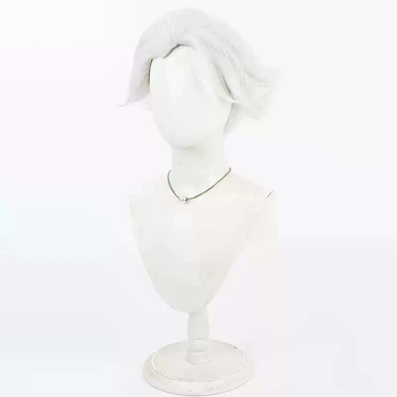 Perruque de Cosplay synthétique courte blanche résistante à la chaleur, Anime To be Hero X, accessoires de jeu de rôle de carnaval pour femmes et hommes