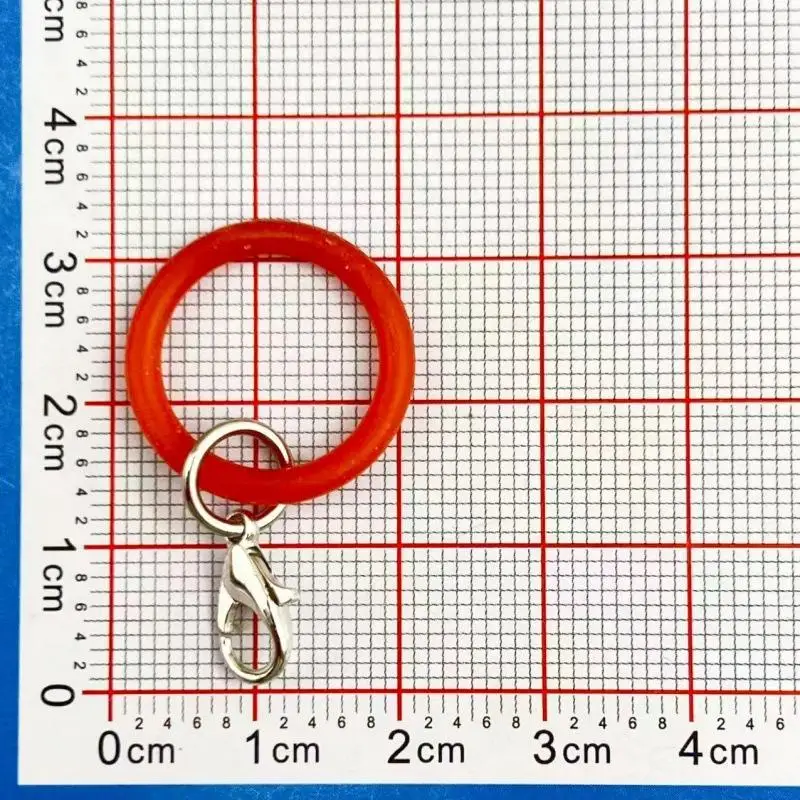 10 Stück O-förmige Silikon-Schlüsselringe, flexible Gummi-O-Ringe, Schlüsselanhänger-Verbinder, DIY-Schmuck, Taschenanhänger, kleine Accessoires – Detail 23