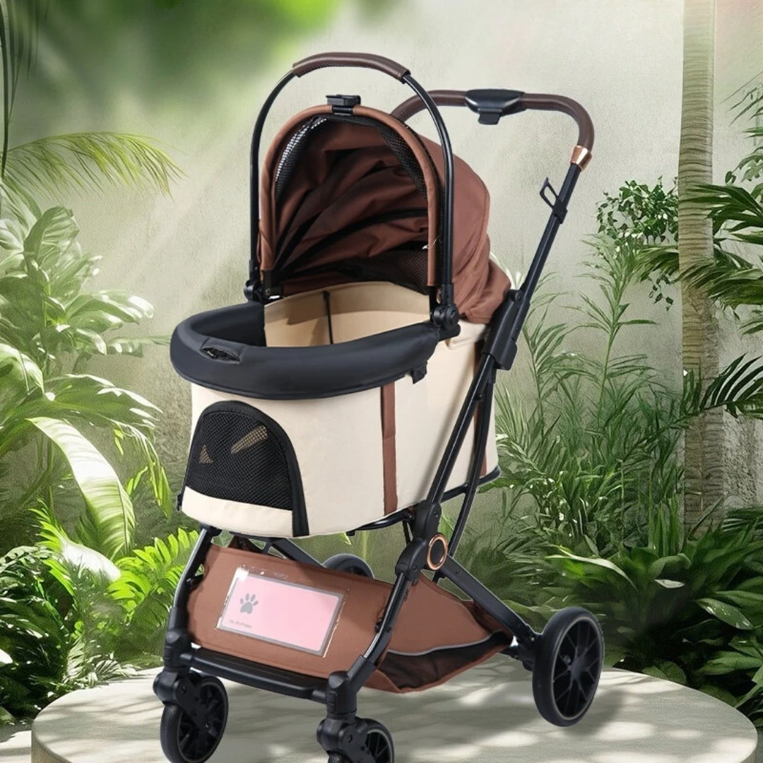 Magnetic Scratch-Resistant Pet Stroller Bumper Guard,Dog Stroller Cushioned Anti-Dirty Front Cover ,Elastic Silk Cotton Filled