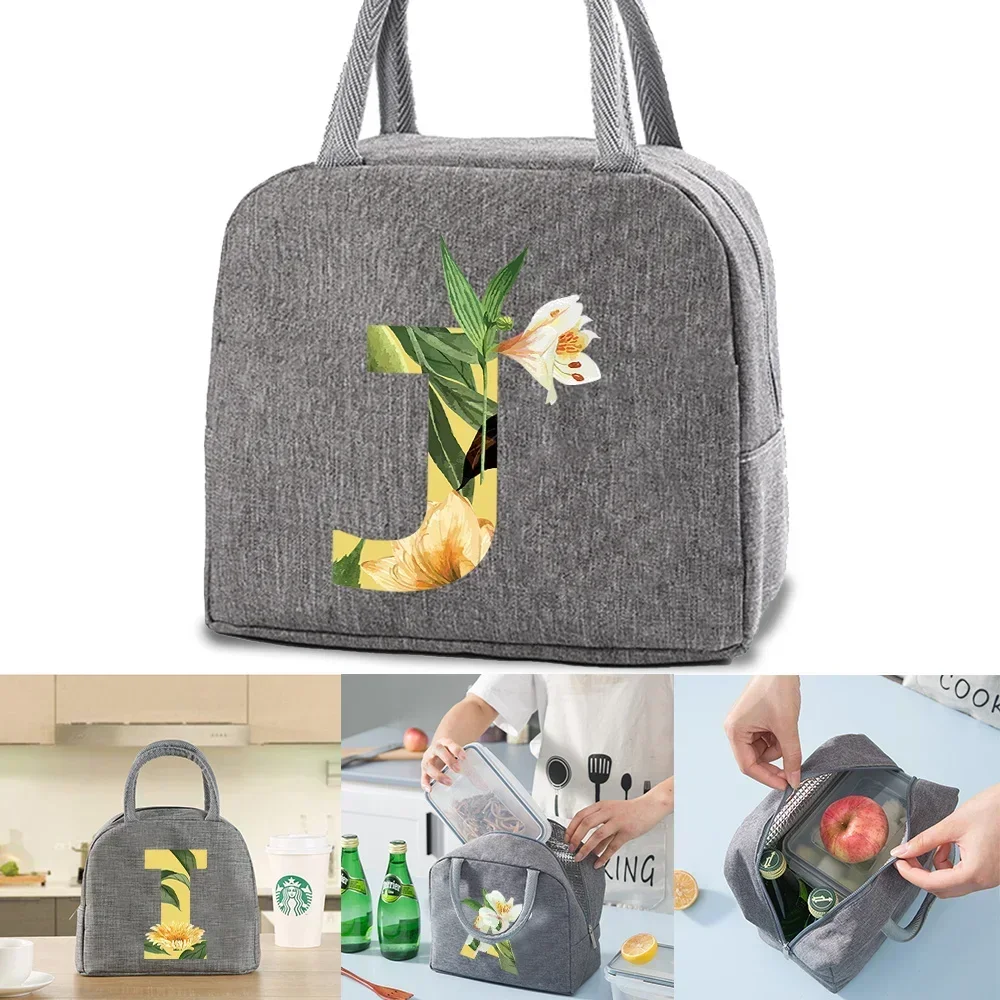 

Lunch Bag Insulated Lunch Bag Waterproof Portable Tote Bag Men's and Women's Fruit Print for Office Beach Park Picnics