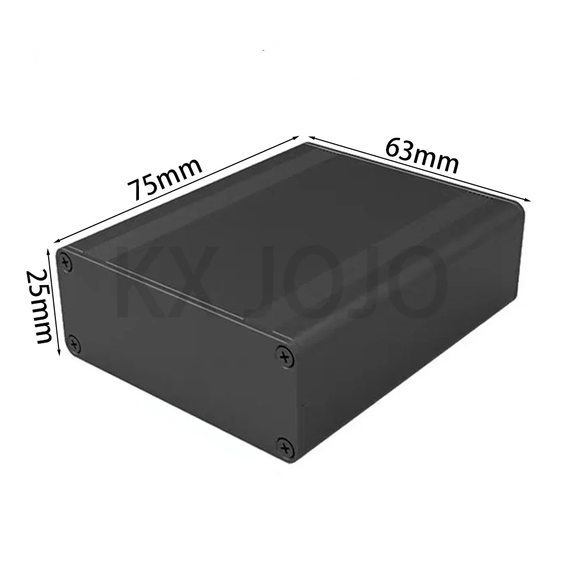 Aluminum Enclosure 63*25*75mm Split Case PCB Silver/Black Instrument Box DIY Electronic Project Case DIY Power Supply