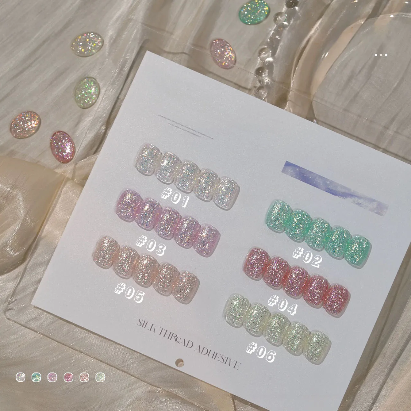 MIANEL 2026 Summer Crushed Diamond Starlight Gel Nail Polish Internet Celebrity Broken Super Flash Glitter Platinum Gel Polish