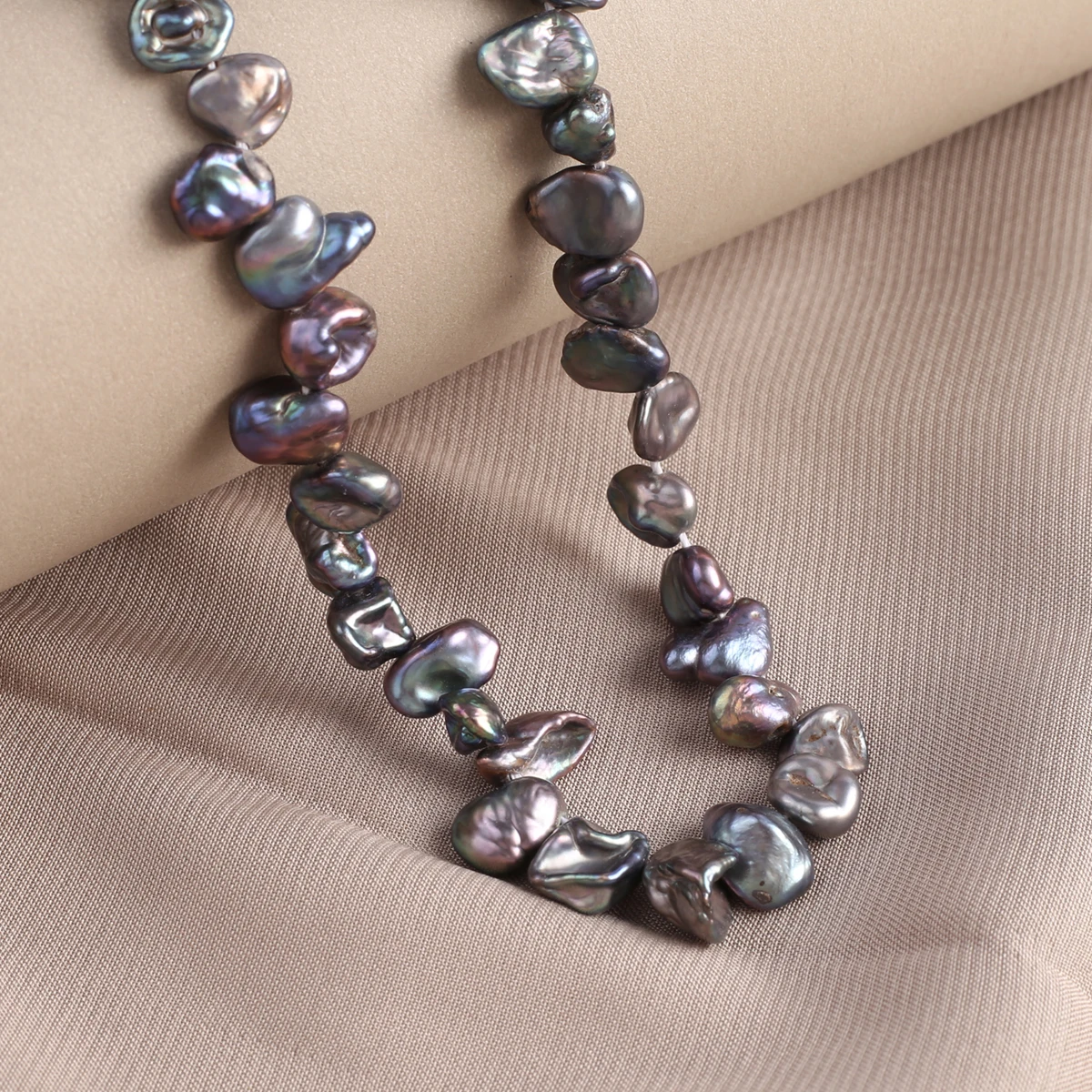 Black Natural Freshwater Pearls Irregular Beaded Pearls Jewelry Making DIY Necklaces Accessories Gifts 6-9mm