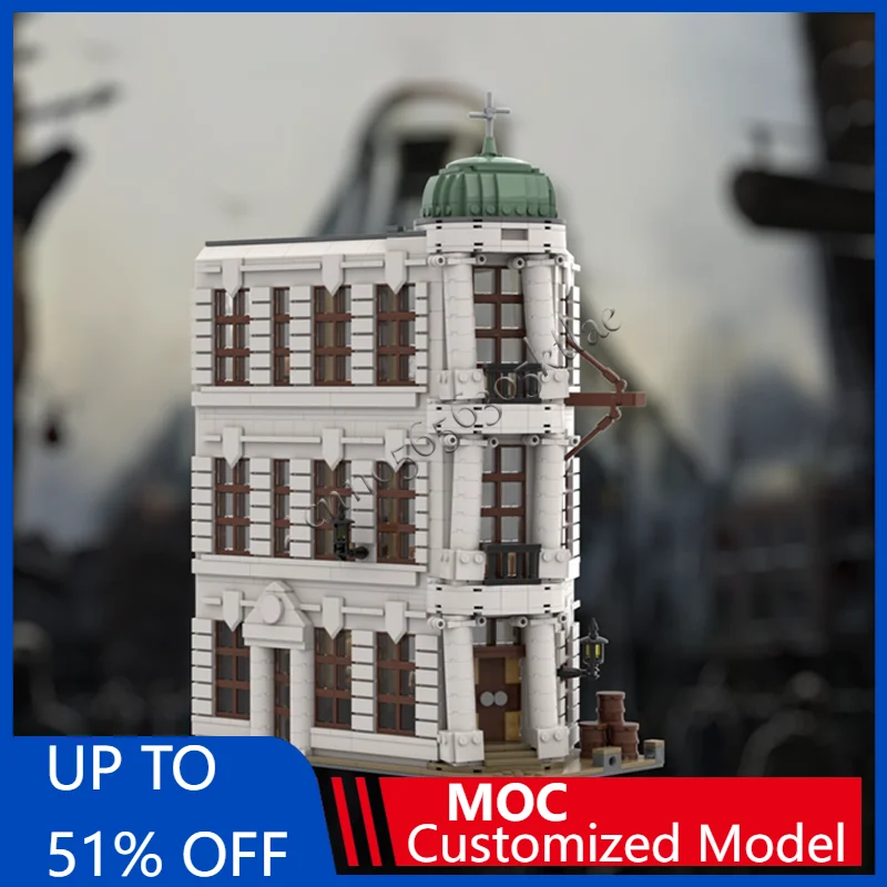 

1056PCS MOC Gringotts Wizarding Bank Building Blocks Set Creative Magic World Dragon Mini Model Brick Puzzle Toys Gift for Adult