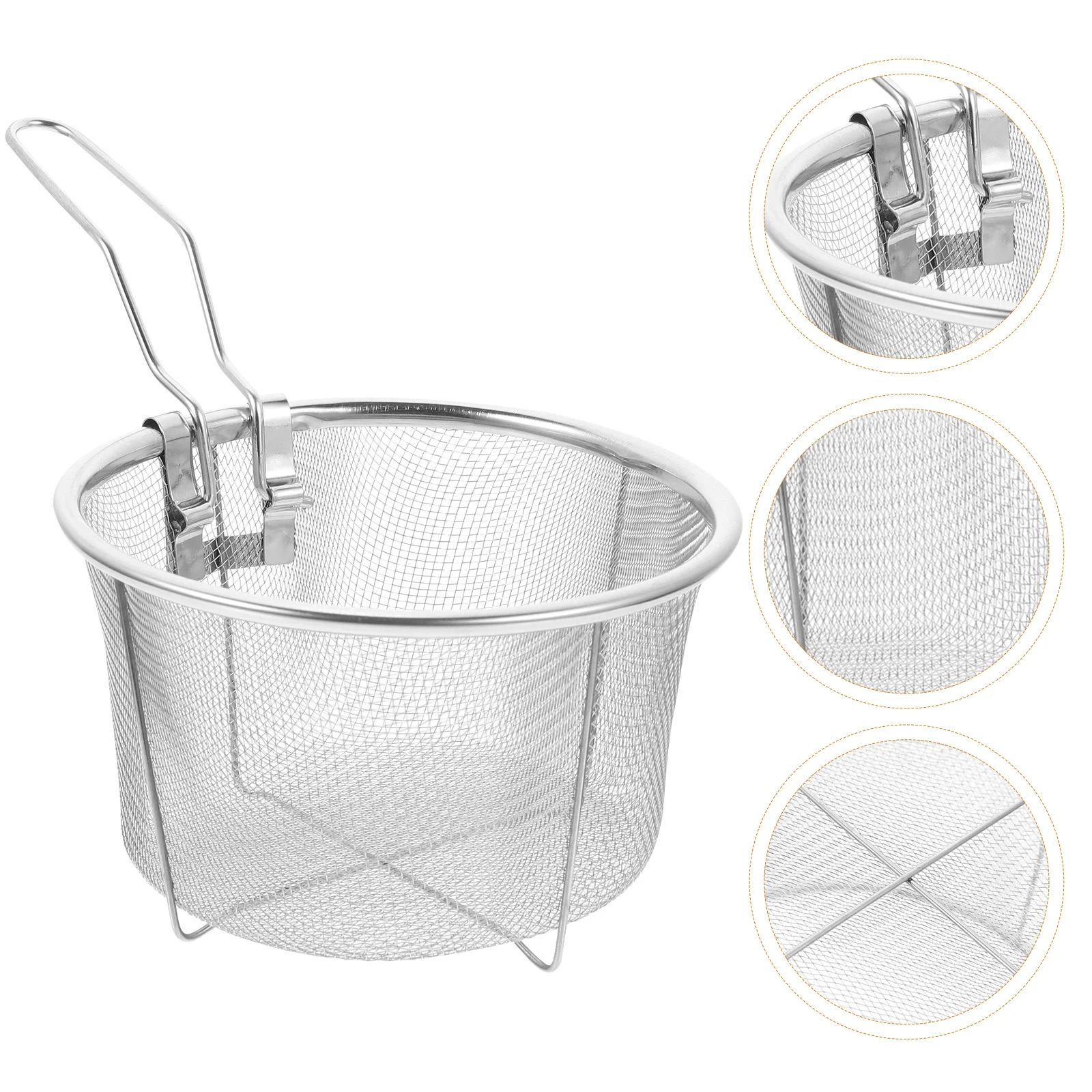 

Fry Steel Air Kitchen Tool Deep With Basket Deep Fryer Practical Stainless Steel Air Fryer Basket Vegetable Meat Wonton