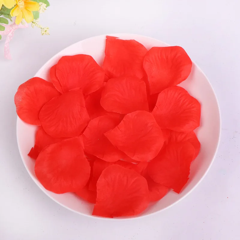 120PCS Artificial Rose Petals Fake Flowers Silk Petals for Valentine Day Wedding Flower Anniversary Table Dinner Decoration