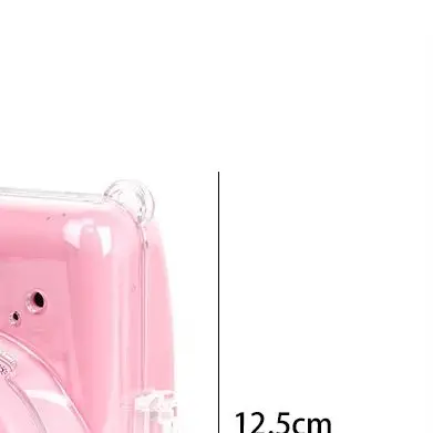

Transparent Camera Cover Protective Carrying Bag Cover For Instax Mini SE With Sticker With Shoulder Strap