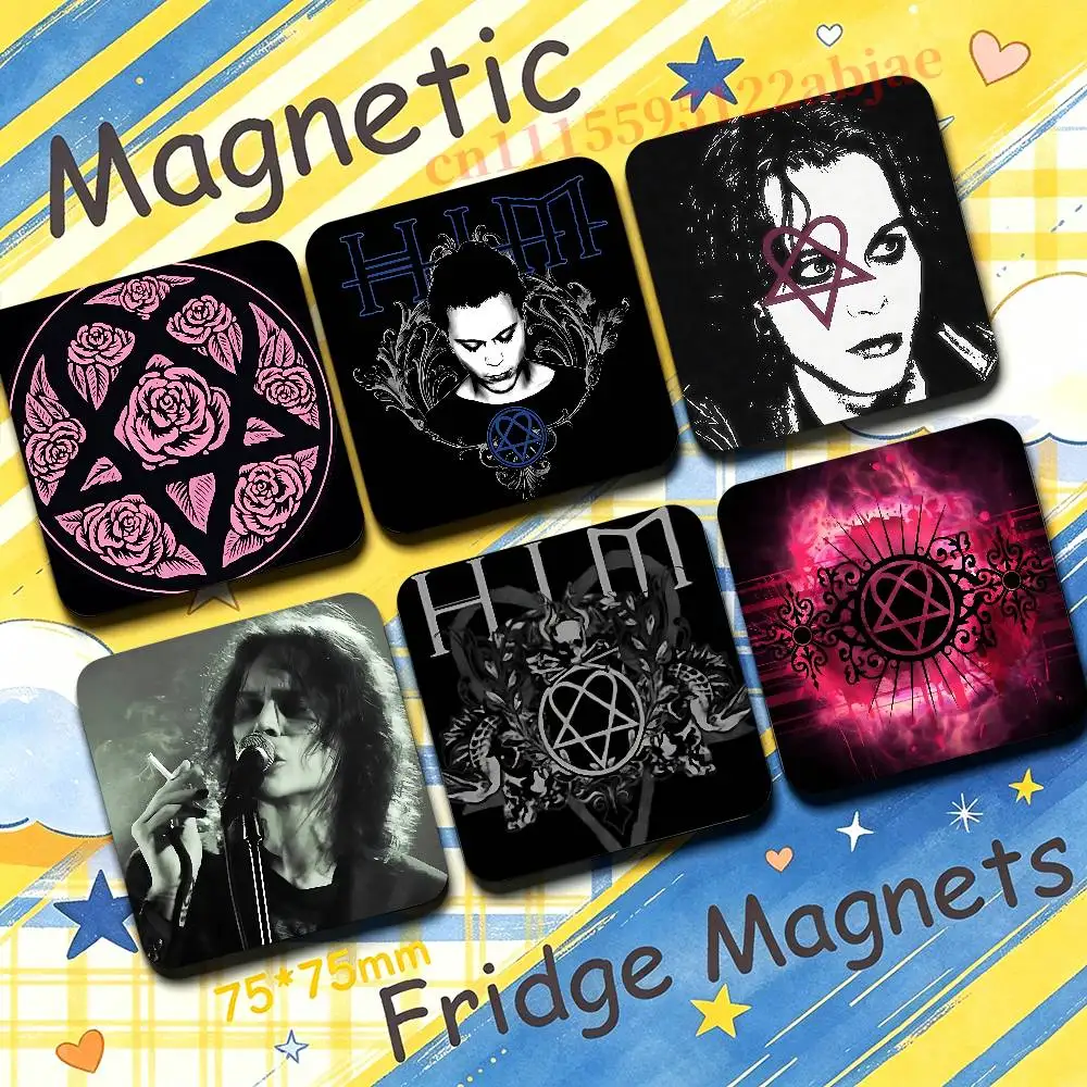 H-His Infernal Majesty 75mm Square Cute Fridge Magnet Refrigerator Magnet Apartment Decor Gift For Friends Collection