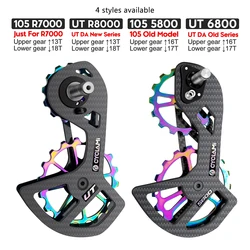 CYCLAMI Bike Carbon Rear Derailleurs Bicycle Ceramic Bearing Wheel Set For SHIMANO Ultegra DURA ACE UT R8000 105 R7000 5800 6800