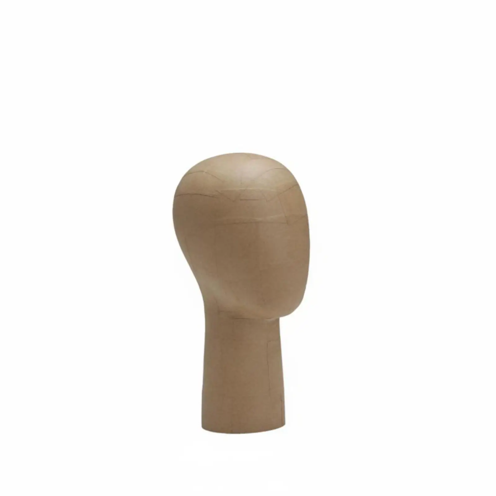 Stable PE Core Paper Mannequin Head Bust with Metal Stand for Hat Scarf Necklace Display Merchandising
