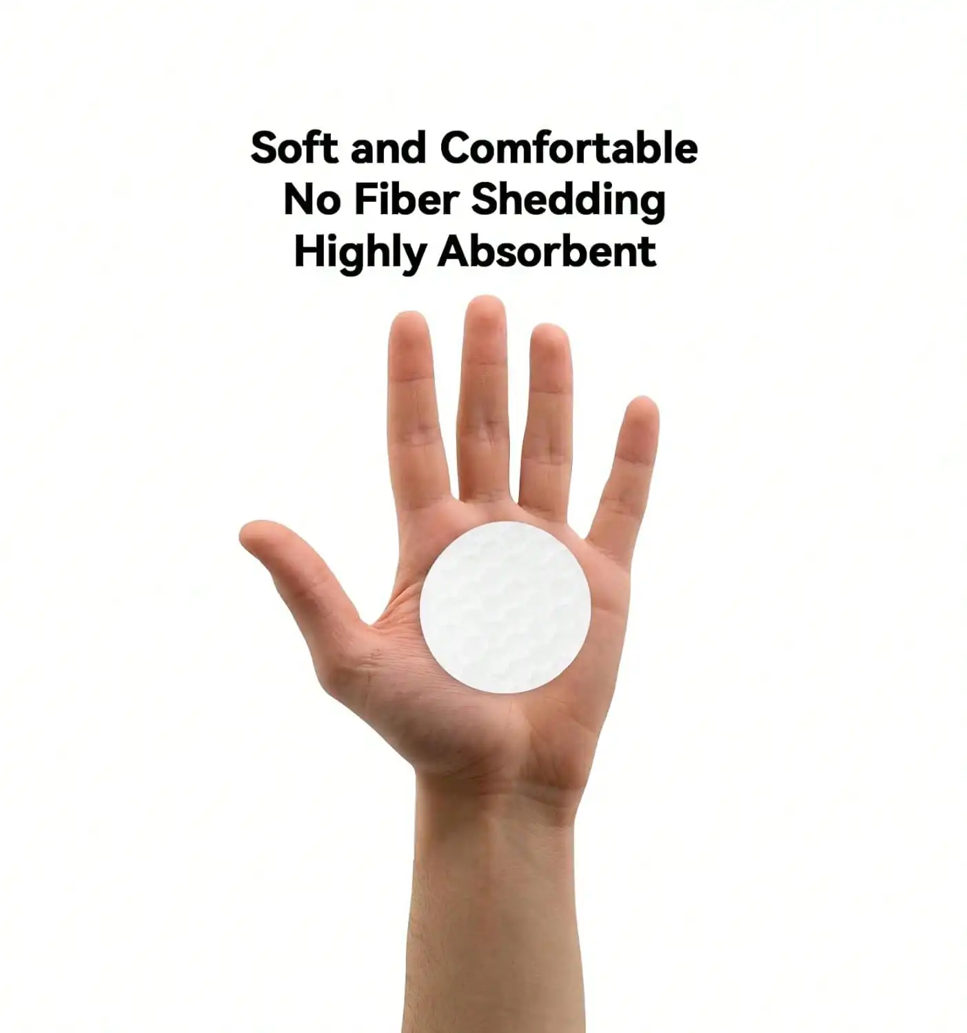 300 قطعة من وسادات إزالة المكياج الدائرية القطنية للوجه، أساسيات التجميل الناعمة للنساء والرجال #4