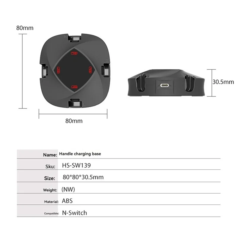 B04B-4 In1 Charging Dock Station For Switch Joycon Charger Portable Game Controller Holder Support For 4X Joycon Charging