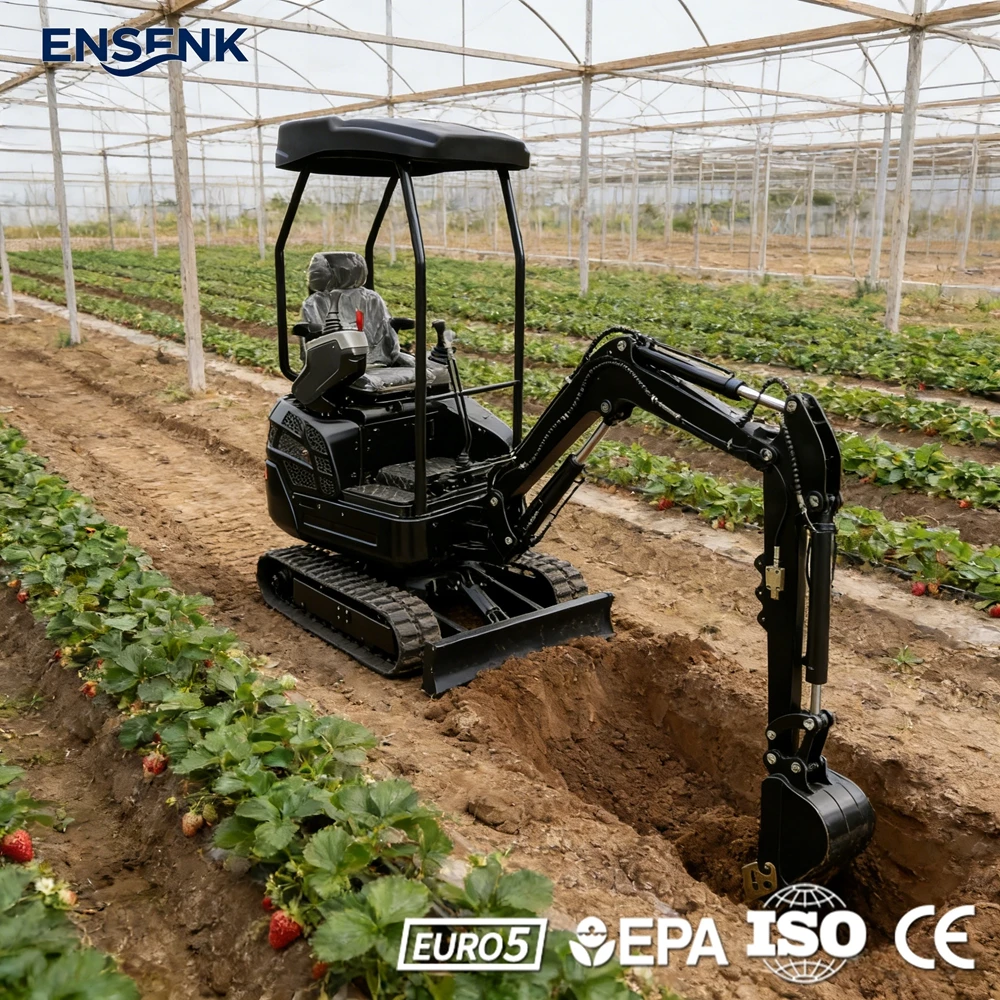 

Mini Excavator 1.2Ton Yanmar Engine Construction 1.5Ton Agricultural 1.8Ton Europe CE Factory Direct Sale