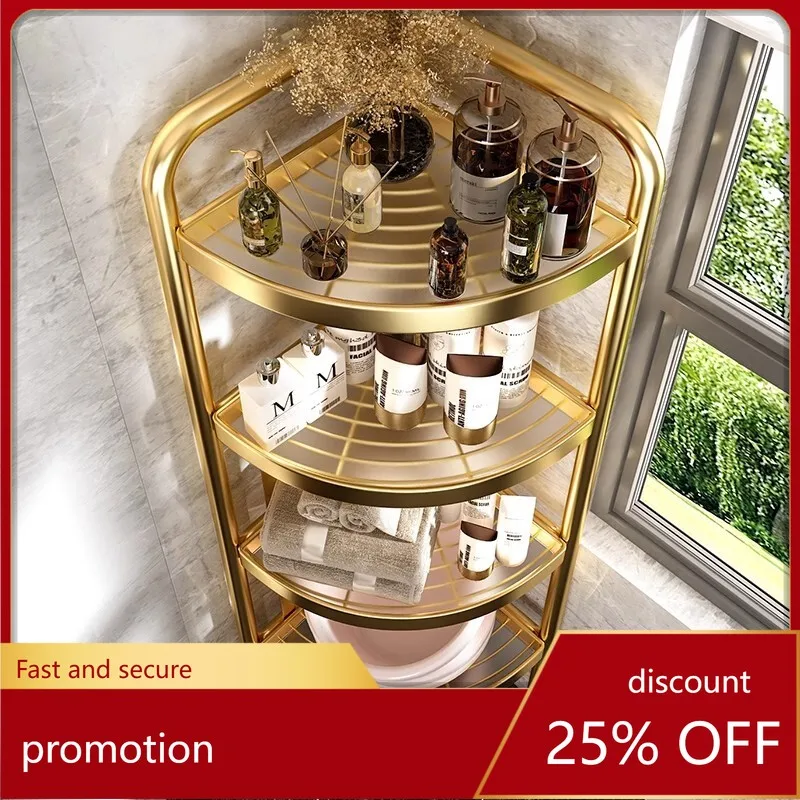 

Zml floor-standing corner shelf - multi-tier storage organizer for bathroom and home