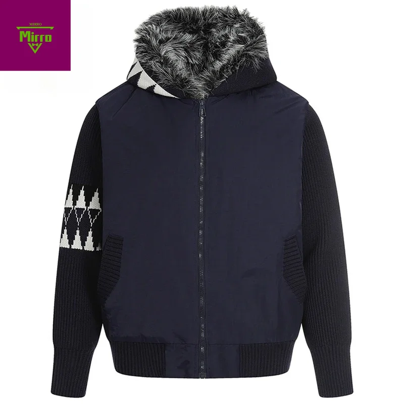 

Winter Jackets Men Plush Thicken Warm Parkas Coats Vintage Loose Hooded Padded Jackets Streetwear Harajuku Jackets Outwear