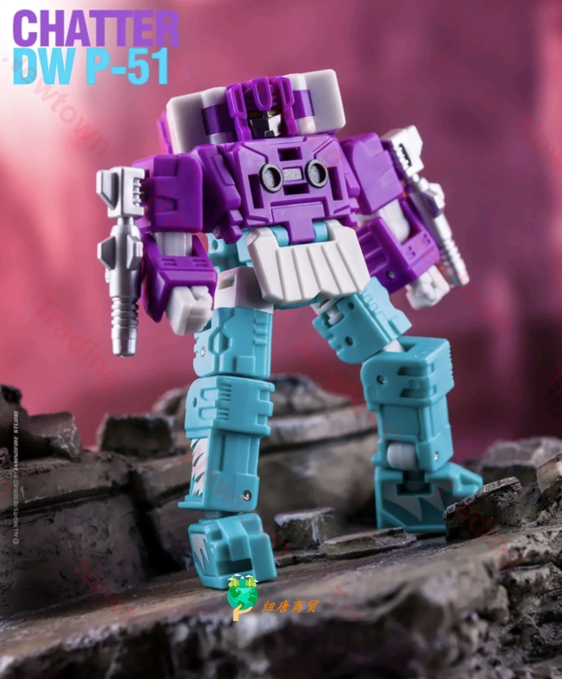 Transformation Dr.Wu Dw-P51 Blurr Chatter Beastbox Sqwaktalk Mini Pocket War Robot Toy Action Figure Model Statue Christmas Gift