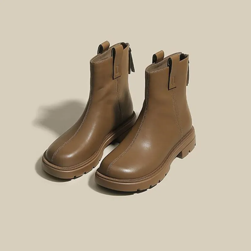 

Winter New Style Women's Casual Boot Fashion Warm Boots High Quaity PU Leather Platform Boots Size 35-40 Boots Fashion All-match