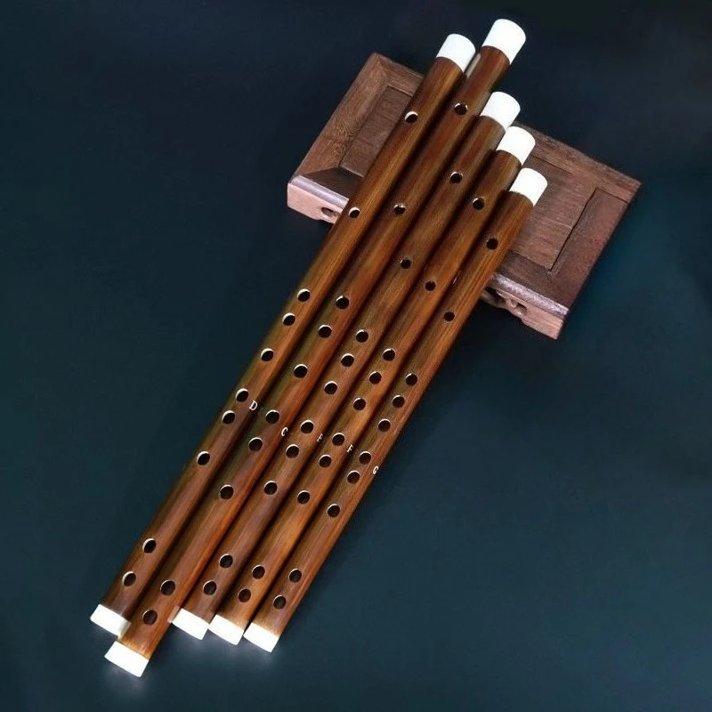 Handmade Bamboo Flute Performance Beginner Transverse Flutes Portable Practice Short Flute Professional Woodwind Instruments