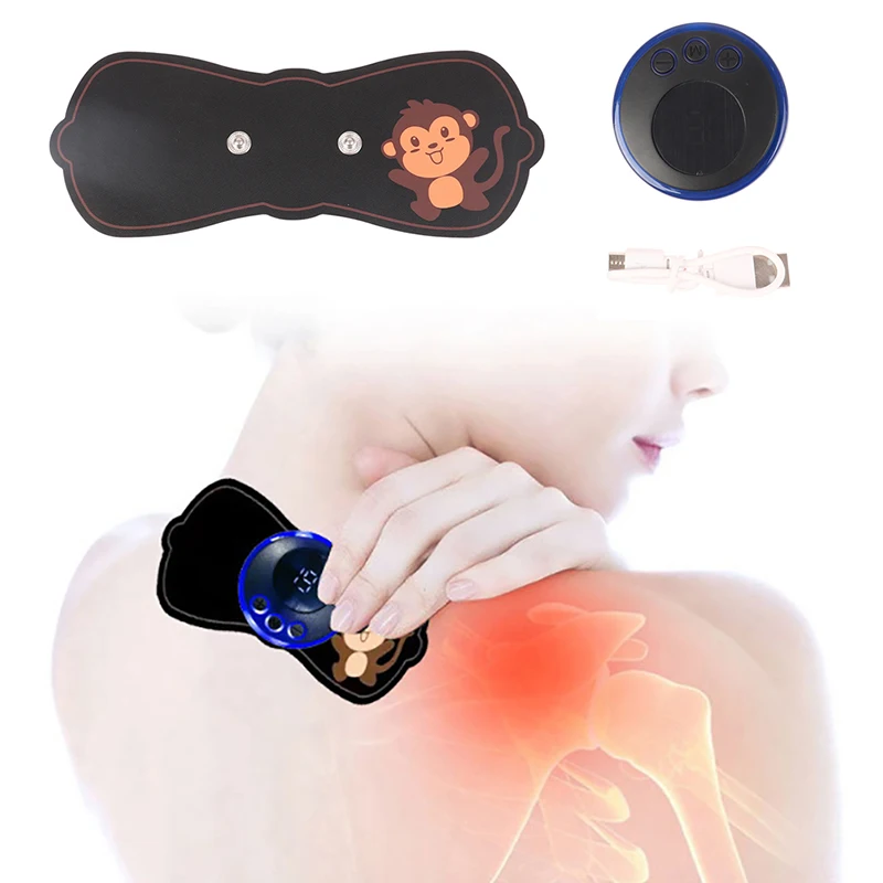 EMS Portable Electric Pulse Neck Massager Cervical Back Muscle Pain Relief Tool Shoulder Leg Body Massage Relax Cushion