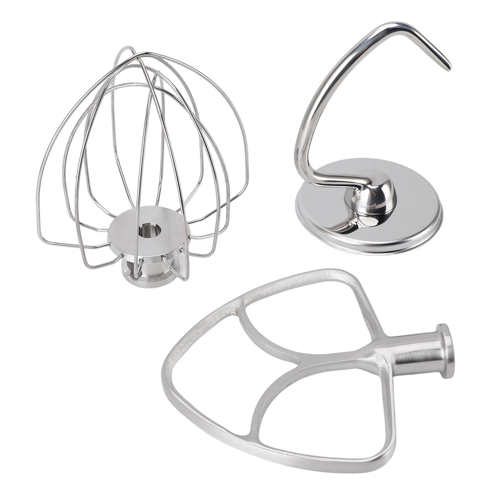 3-delige standmixer accessoire: platte klopper, garde, kantelbare kop, standmixer accessoires, makkelijk schoon te maken, roestvrij staal voor de keuken