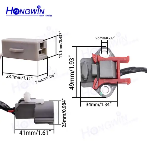Imagen 2 del producto Sensor de posición del cigüeñal F0TZ6C315B 5S1744 F4ZZ6C351A F27E6C315BA compatible con Ford Ranger Tempo Mustang, Mazda B2300, Mercury Topaz