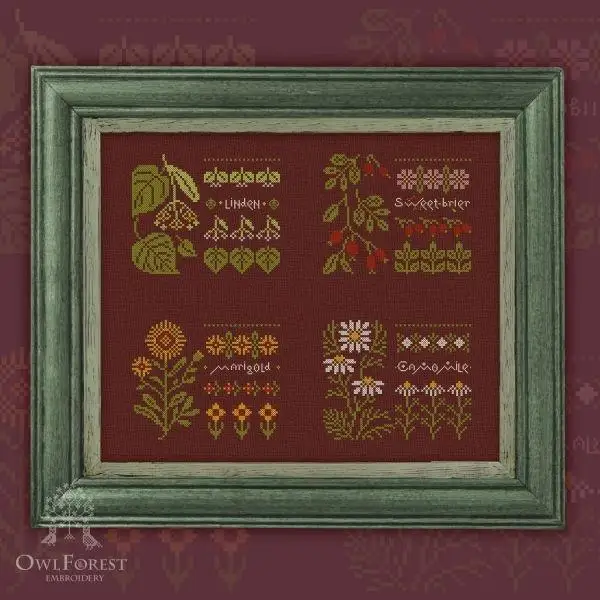 Cross stitch kits cotton aida fabric 18ct 14ct 11ct cotton thread embroidery kits DIY craft set Four Seasons Flower