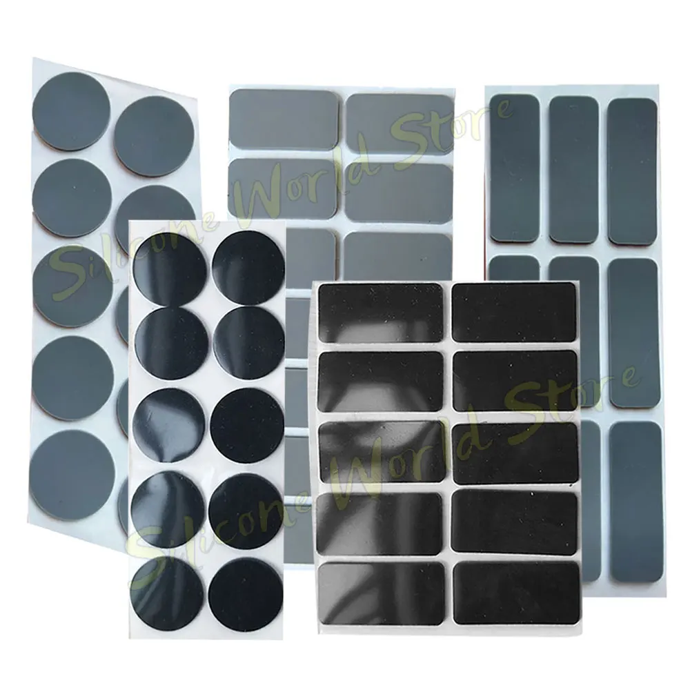 SW Silicone Self Adhesive Anti Collision Pad Door Stopper Damper Buffer Soundproofing Furniture Pad Cushion Anti Slip Sponge Mat