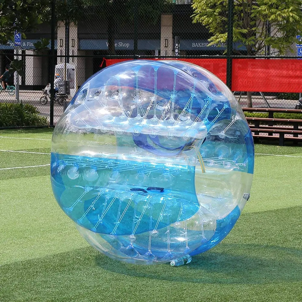 จัดส่งฟรี 0.8 มม.PVC โปร่งใสกันชนฟุตบอล 1.7M Dia Bubble ลูกฟุตบอล Zorb Ball สําหรับผู้ใหญ่